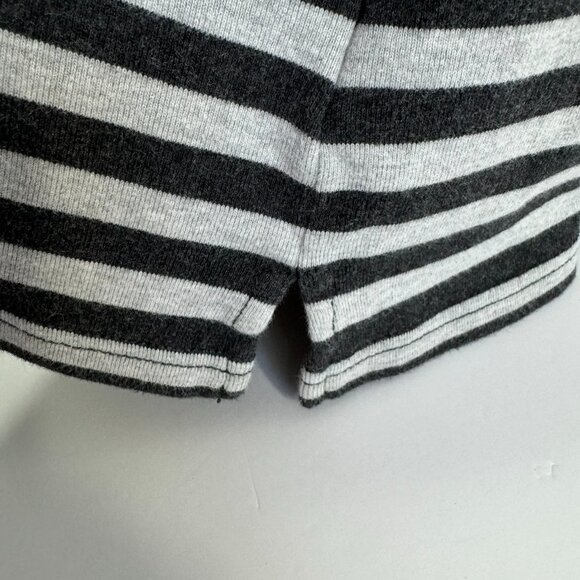 Ralph Lauren Chaps Active Shift Dress Gray Stripes Size S Short Sleeve T-Shirt - Picture 10 of 11